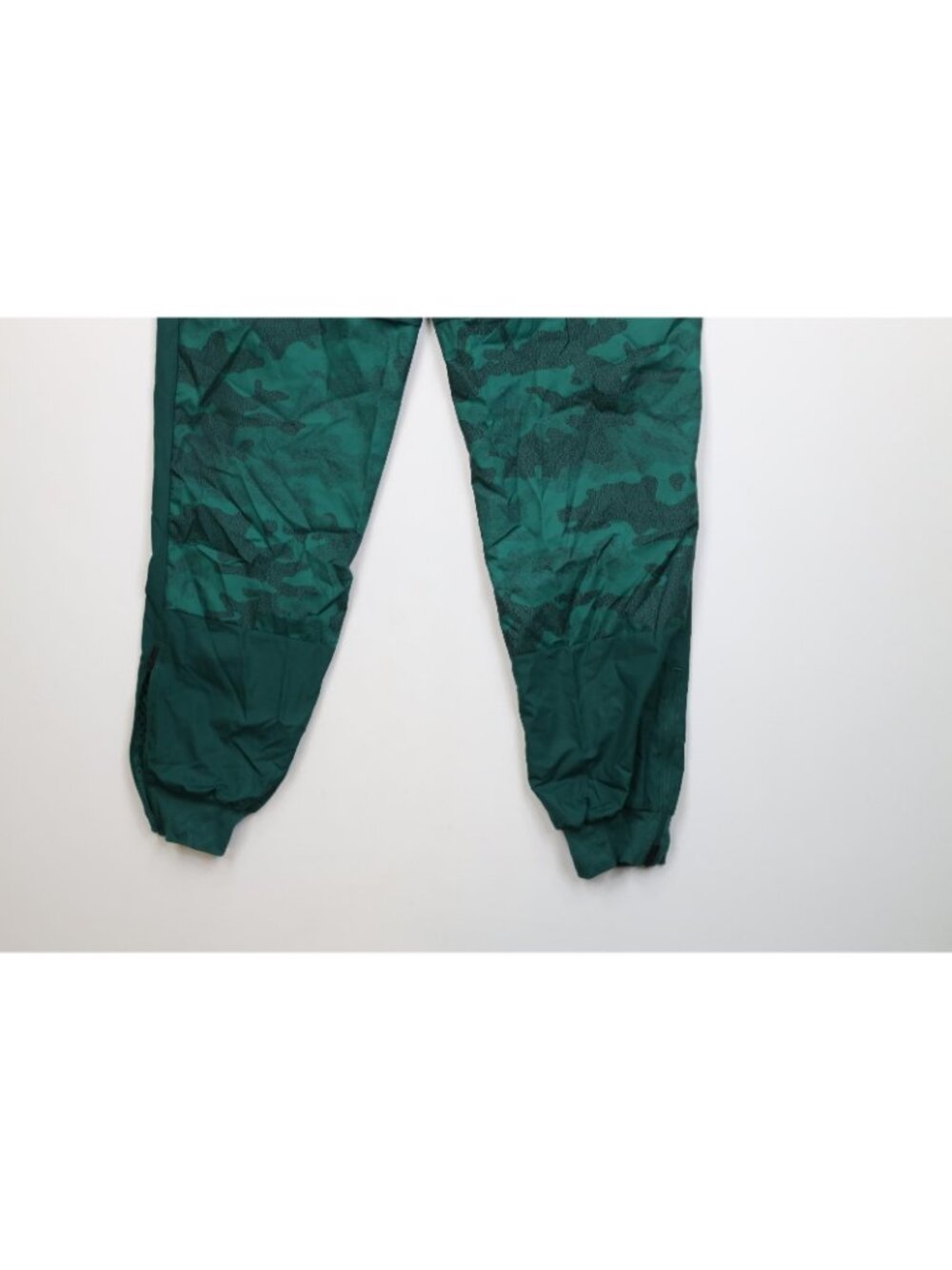 Deadstock Y2K Adidas Mens Small Lined Camouflage Windbreaker Joggers Pants Green - Picture 13 of 13